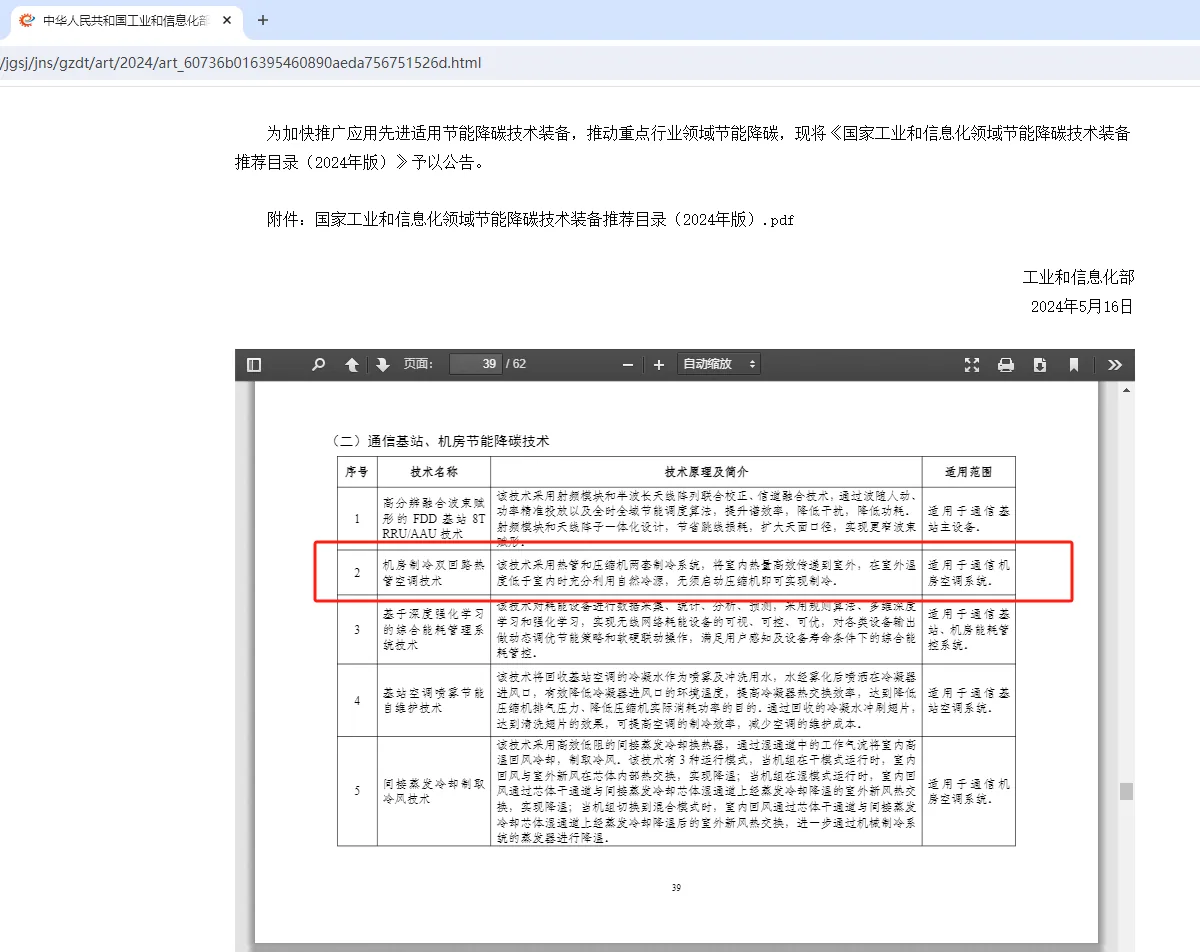 连续五年蝉联国家级认可 绿色创新再获殊荣 —我司再度入选2025年国家工信领域节能降碳技术装备推荐目录